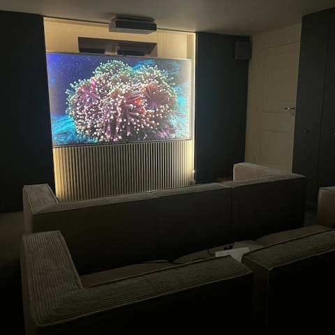 Enjoy a movie in the home cinema