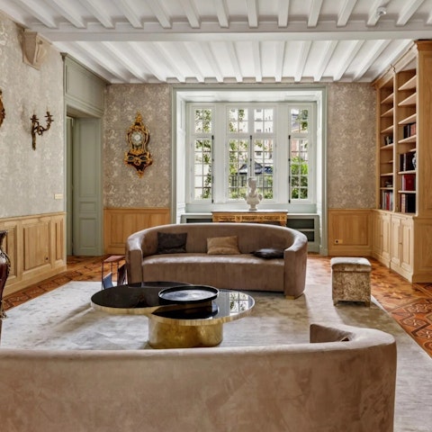 Relax with a good book in the beautiful living space