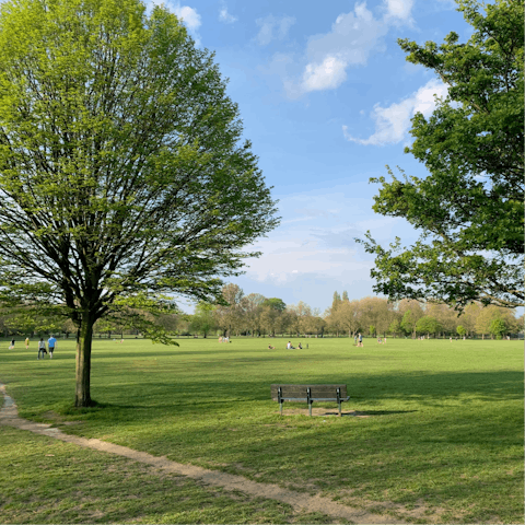 Tick off a morning jog at nearby Wandsworth Park