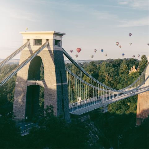 Explore chic Clifton, including the Clifton Suspension Bridge