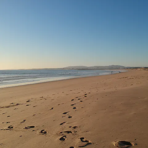 Take a nine-minute stroll down to the nearest beach