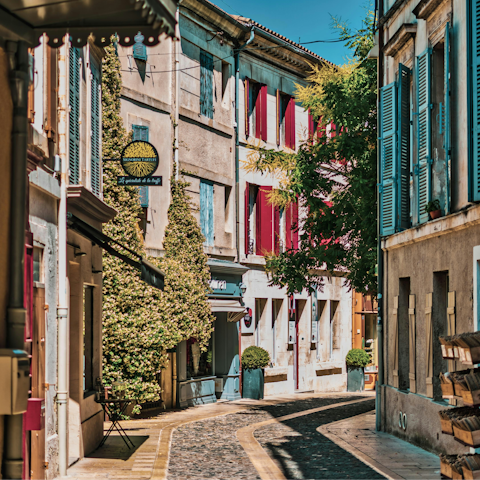 Meander the winding streets of Saint Rémy de Provence – it's just 15 kilometres away