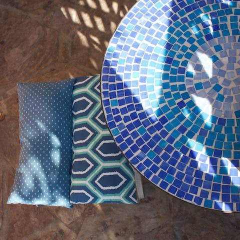 Soak up the sunshine on your private patio