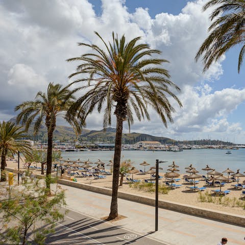 Wake up to sea views and walk down to the beach