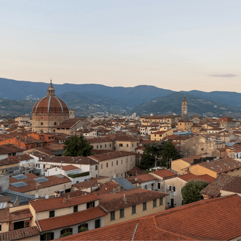 Soak up historic Tuscan charm in the nearby city of Pistoia