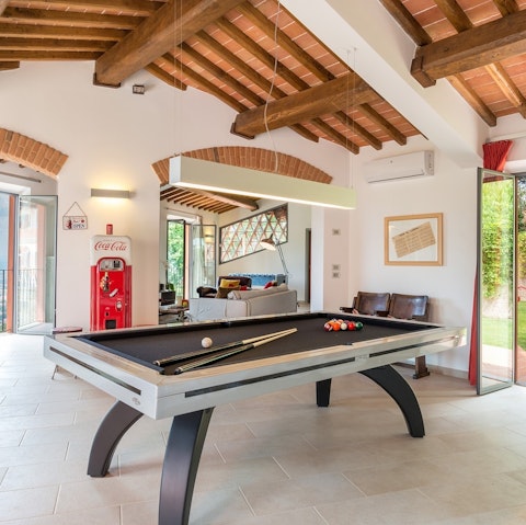 Gather for light-hearted family fun in the games room