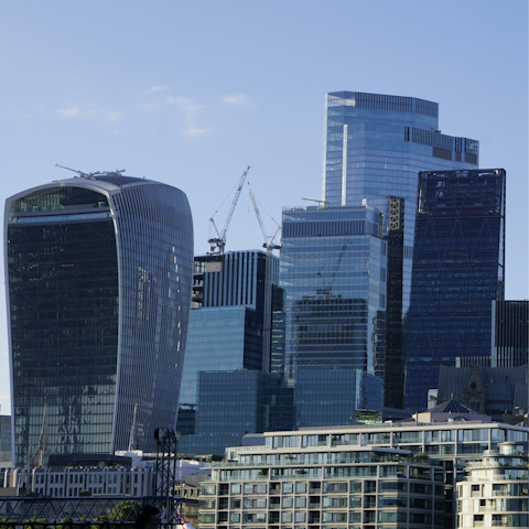 Explore the lively City of London, just a ten-minute walk away
