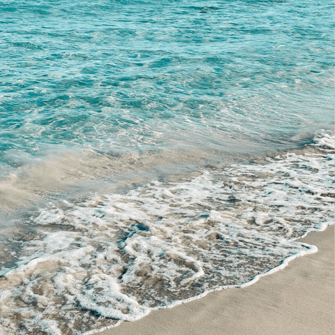 Make a day trip to Cala Benirrás and spend a day on its white powder sands, around thirty minutes' drive