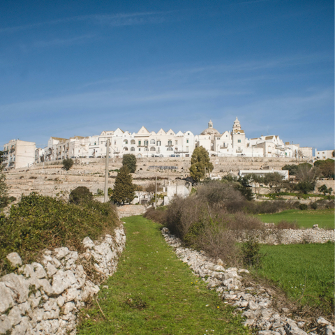 Visit nearby Locorotondo, one of Italy's most beautiful towns