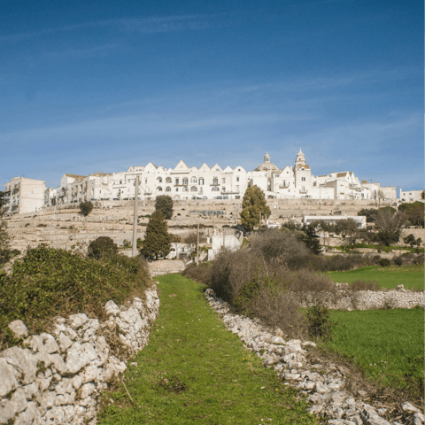 Visit nearby Locorotondo, one of Italy's most beautiful towns