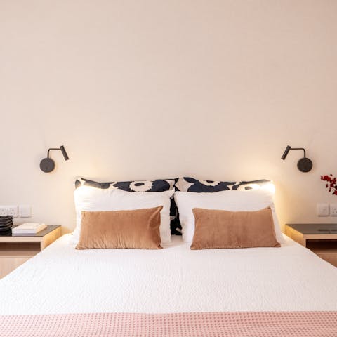 Drift off into a deep sleep in the serene bedroom