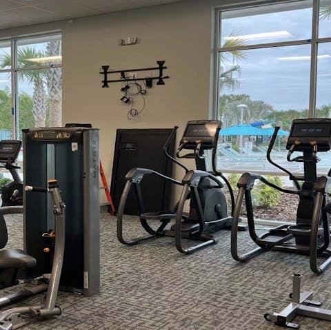 Have a good workout at the communal gym