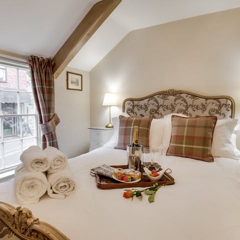 Good a good night's sleep in the ornate bedrooms