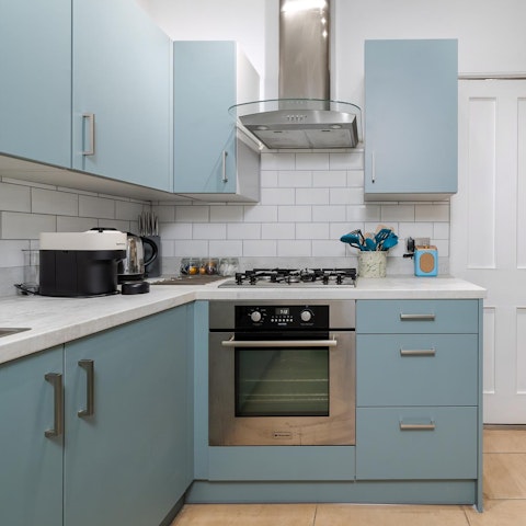 Rustle up meals in the charming kitchen