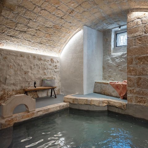 Unwind in the communal relaxation area