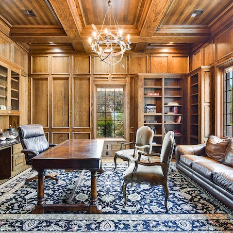 Catch up on work in the library