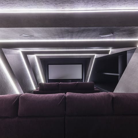 Hunker down for film nights in the private cinema