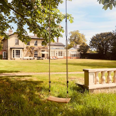 Enjoy a quiet moment in the beautiful gardens