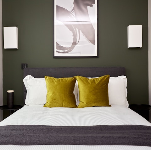 Tuck into sumptuous bedding at night