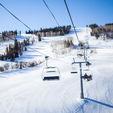 Hit the Breckenridge slopes, just a three-minute drive away