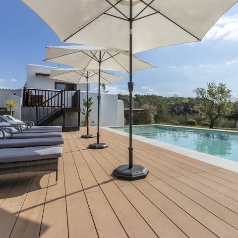 Sip sangria by your private pool and take in far-reaching views