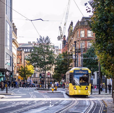 Explore Manchester's exciting Northern Quarter, just a few minutes away