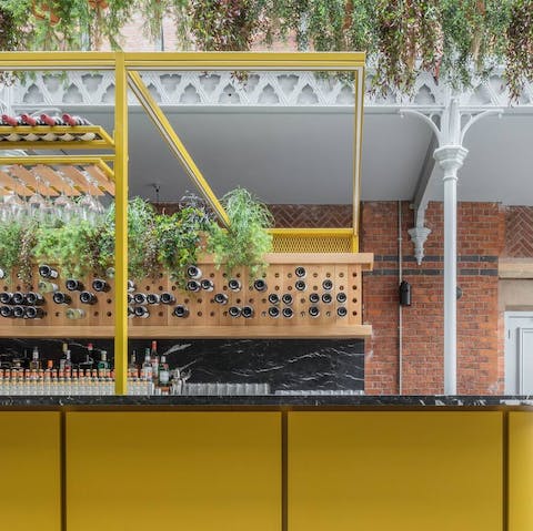 Have a drink at the in-house Conservatory Bar