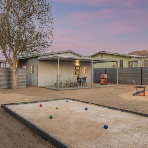 End the afternoon with a game of bocce in the sunshine