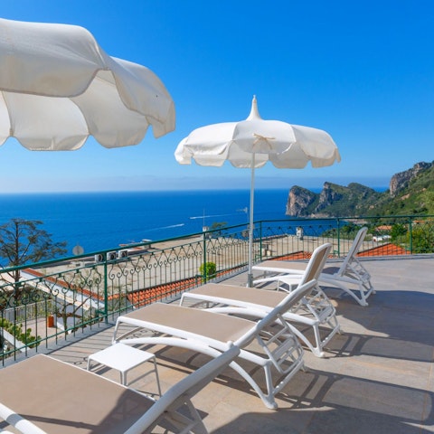 Find the perfect spot for sunset drinks on the terrace