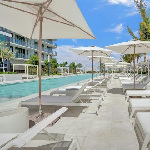 Relax in the Florida sun by the shared pool