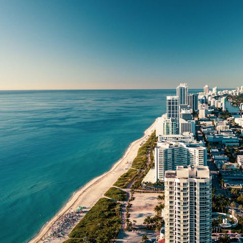 Explore this vibrant city, including Miami Beach, a short stroll away