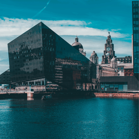 Stay in Liverpool, a short drive from the waterfront