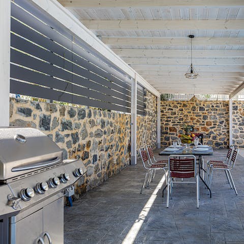 Fire up the barbecue and enjoy a relaxed family dinner under your private terrace