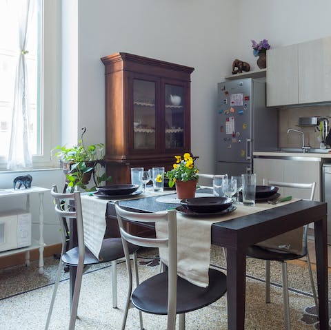 Rustle up some authentic Italian cuisine in the kitchen