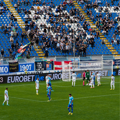 See a match at Sinigaglia Stadium, located close by