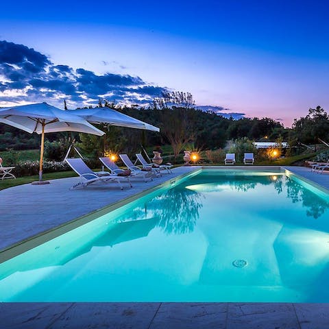 Cool off in the beautiful private pool