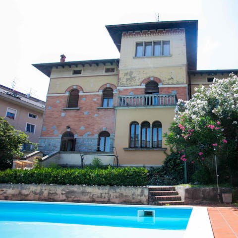 Make a splash in the sparkling swimming pool on hot afternoons