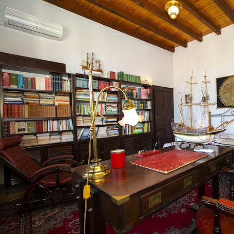 Catch up on work or start writing your novel at the desk