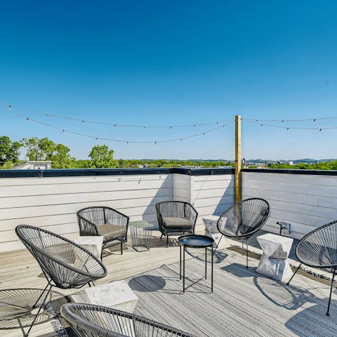 Enjoy 360-degree views from the private rooftop terrace