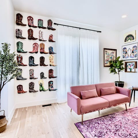 Embrace artful interiors designed by local artist, Kelsey Montague