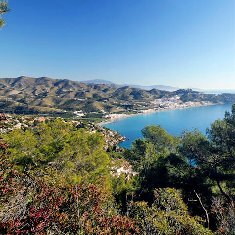 Explore La Herradura, a five-minute drive away