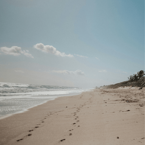 Feel the sand between your toes on Melbourne Beach