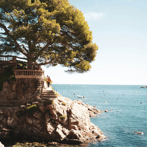 Enjoy leisurely strolls along the idyllic coast of Begur