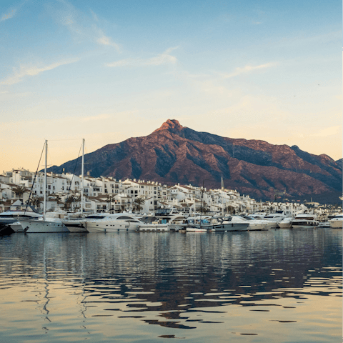 Discover glamorous Marbella – a ten-minute drive away