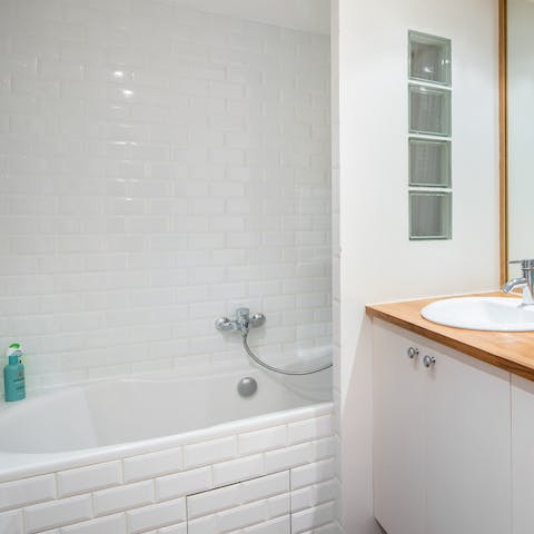 Run yourself a steamy bath after a long day of sightseeing