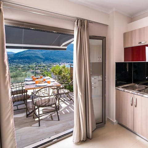 Enjoy seamless indoor-outdoor living with sliding doors and alfresco seating