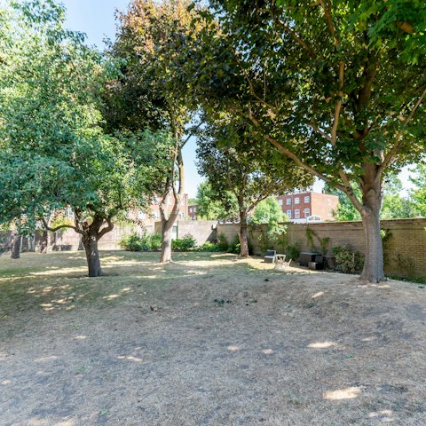 Enjoy the shared gardens when the weather’s nice