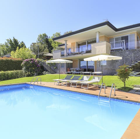 Take a refreshing dip in the pool