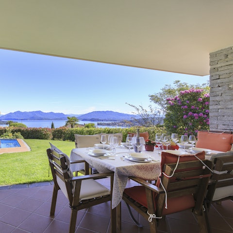 Enjoy al fresco meals on the terrace