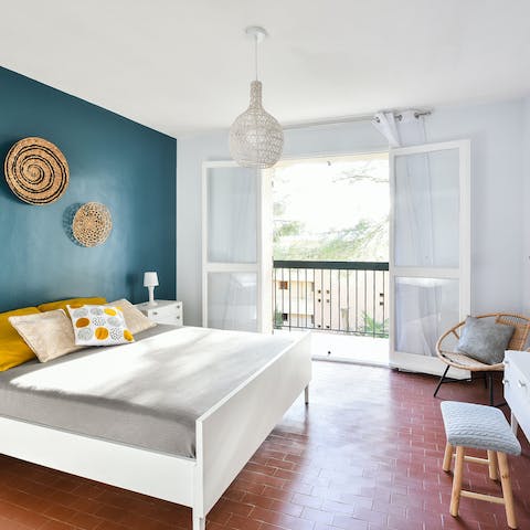 Step straight onto the balcony with your morning coffee